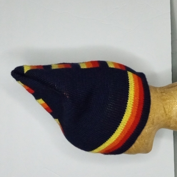 Vintage Wigwam Ski Capl 100%Pure Virgin Wool, Navy  with stripes, Pre-owned - Picture 2 of 5